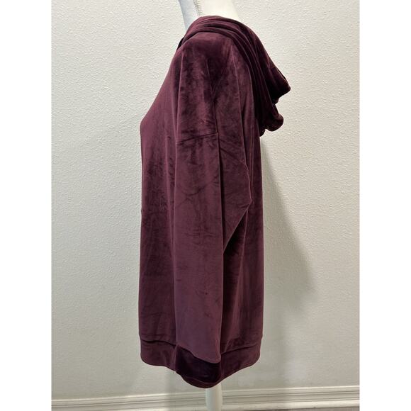 32 Degrees Women's Velour Pullover Hoodie Potent Purple Choose Your Size New B63 - Picture 4 of 7